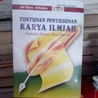 Image of tuntunan penyusunan karya ilmiah makalah - skripsi - tesis - distertasi