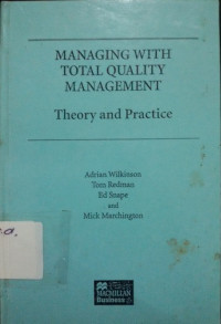 Image of Managing With Total Quality Management Theory and Practice